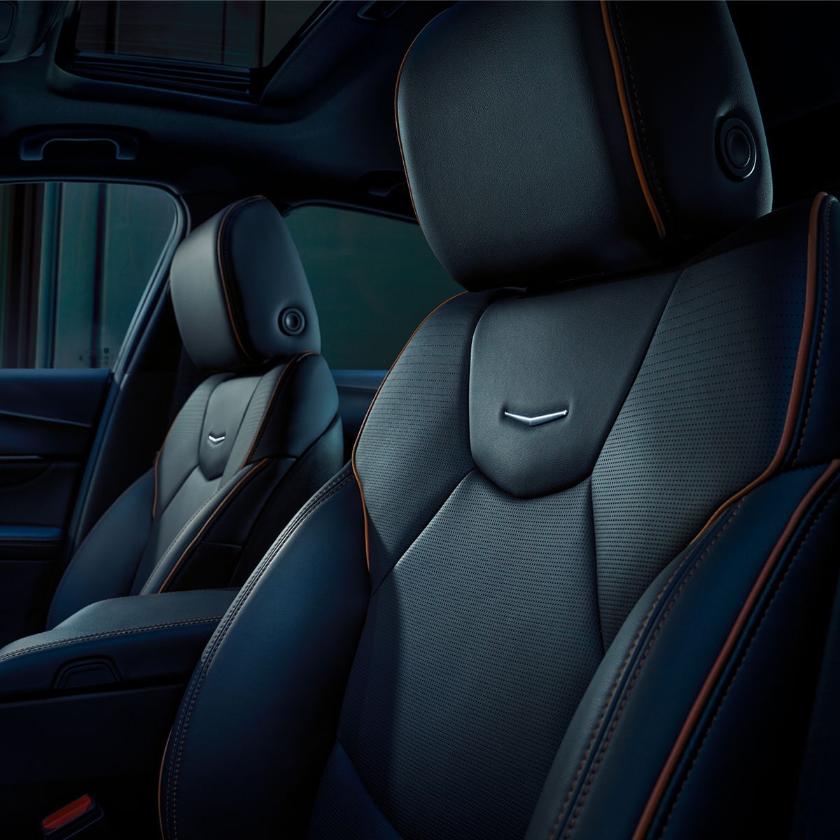 Driver's Front Row View of the Luxury Seating in a 2026 CT4