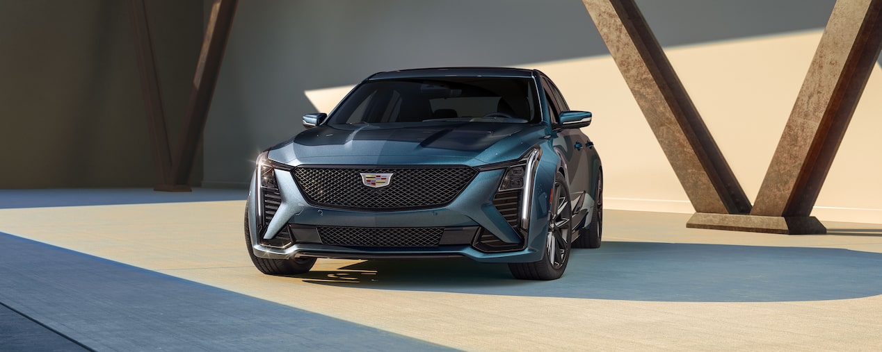 2025 Cadillac CT5 Sport Trim Parked In a Luxury Garage