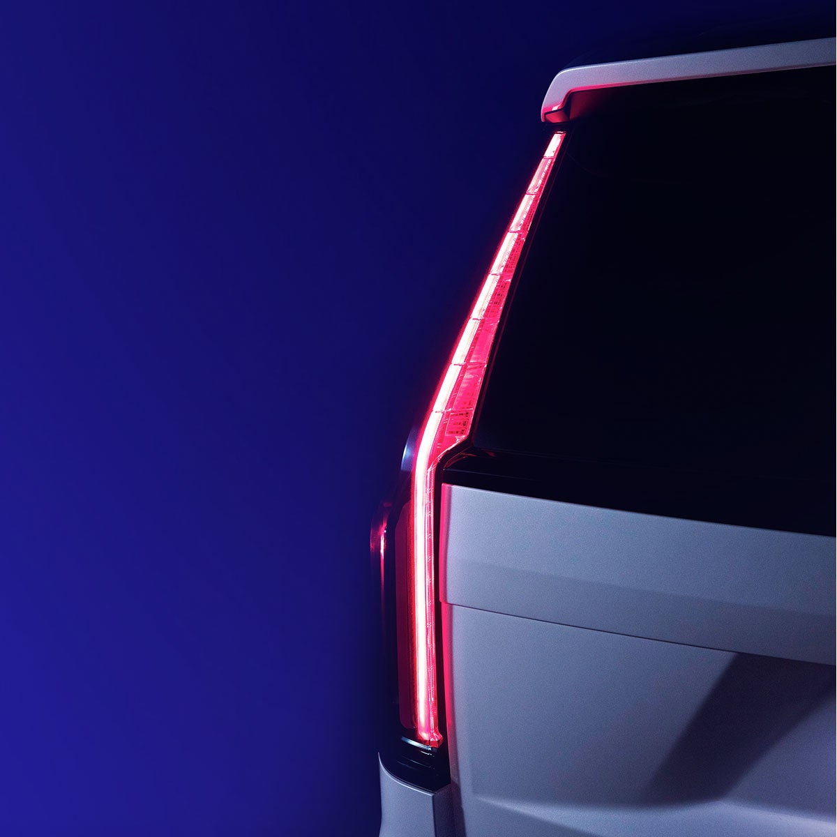 Close-Up Rear View of Cadillac Escalade Taillamps