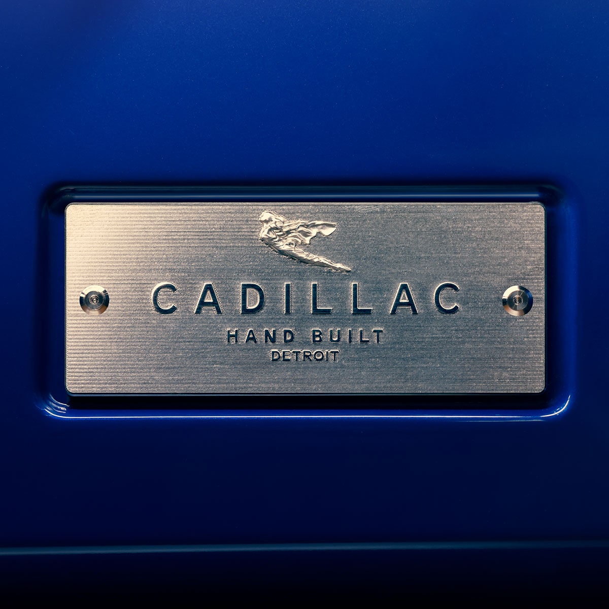 Cadillac Hand Built Plaque on the Cadillac CELESTIQ