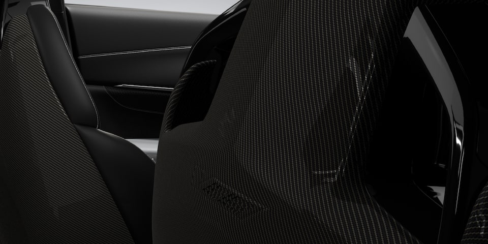 The Sleek Design of the Carbon Fiber Front Seatbacks in The CT4 Blackwing