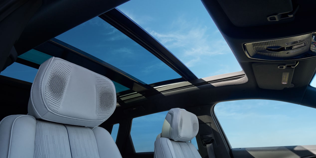 The Panoramic Sunroof of the LYRIQ During a Clear Day