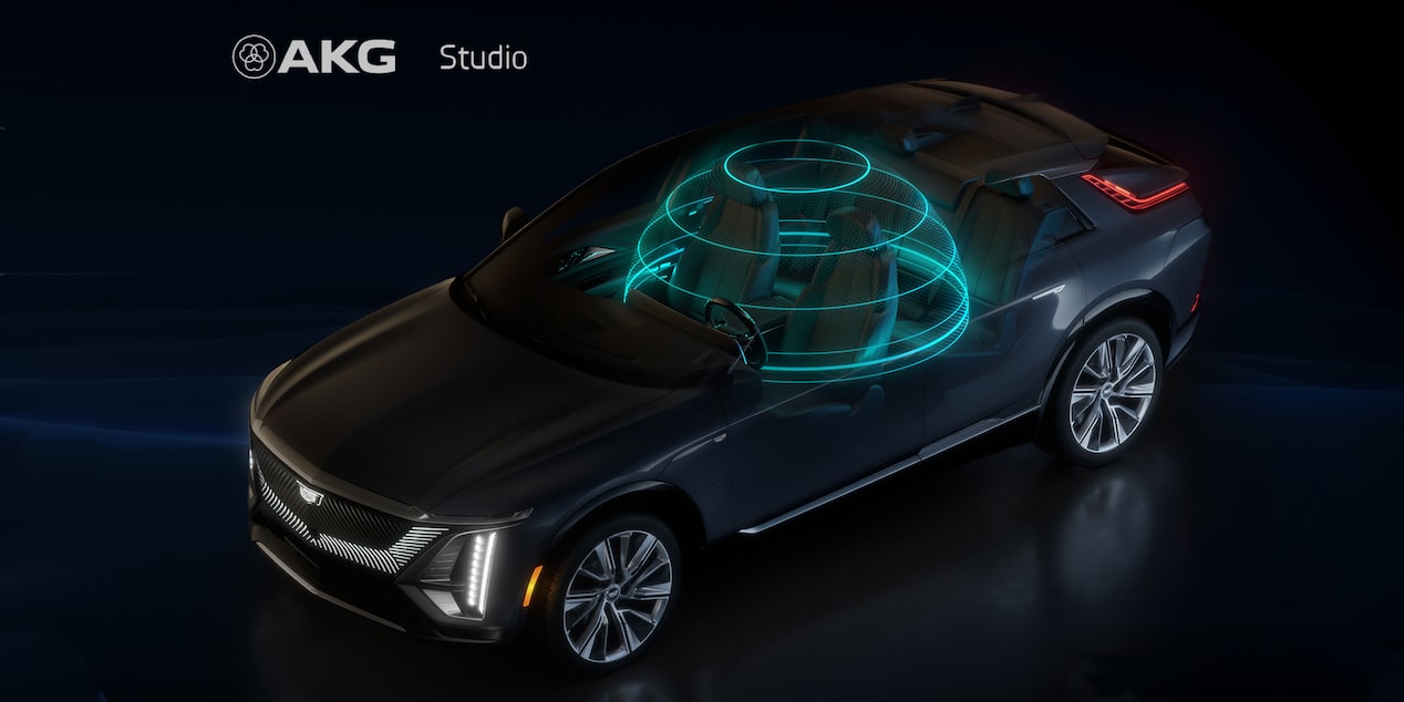 Sistemas de audio AKG en el Cadillac LYRIQ